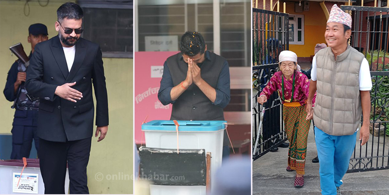 निर्वाचनका केही फरक झलक : रविले ढोगे मतपेटिका, आमालाई डोहोर्‍याउँदै पुगे हर्क