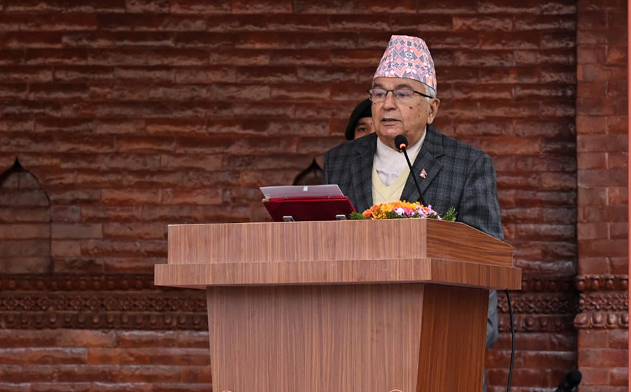 जनताद्वारा अभिव्यक्त राष्ट्र निर्माणको दायित्व पूरा गर्न राष्ट्रपतिको आह्वान