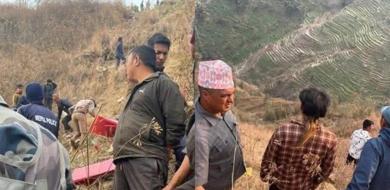 रामेछापमा निर्वाचनमा खटिएका कर्मचारी चढेको गाडी भीरबाट खस्यो