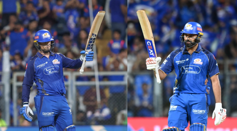 रिकेल्टन र रोहितको अर्धशतकमा मुम्बईको कीर्तिमानी जित