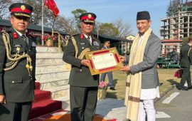 निर्वाचन आयुक्त जबरालाई ‘सर्वोत्कृष्ट भूतपूर्व सैनिक’ सम्मान