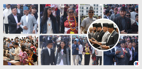 नवनिर्वाचित सांसदको शपथमा जे देखियो…(तस्वीरहरू)