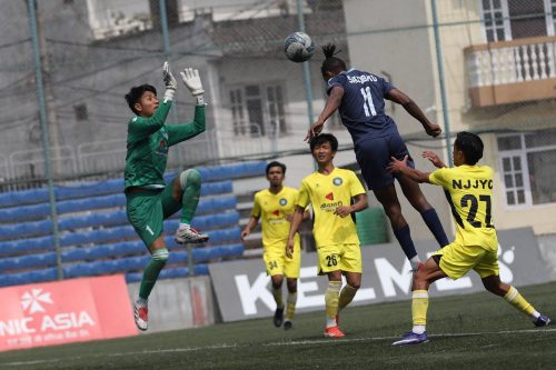 राष्ट्रिय लिग फुटबलमा दुबै खेल बराबर, नव जन जागृतिलाई पहिलो अंक