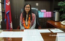 कानुनमन्त्री गौतमले गरिन् पदभार ग्रहण