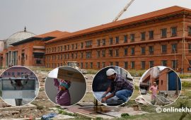 नयाँ संसद् भवनमा सांसदहरूलाई स्वागत गर्ने चटारो (तस्वीरहरू)