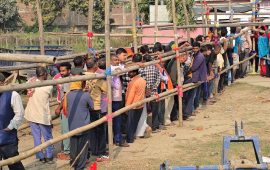 सिराहामा ६ घण्टामा ५० प्रतिशत खस्यो मत