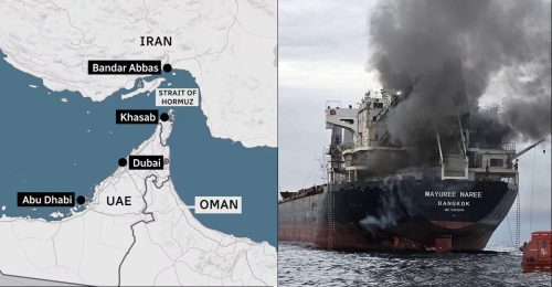 इन्धन बोकेर भारत आउँदै गरेको जहाजमाथि स्ट्रेट अफ होर्मुजमा आक्रमण