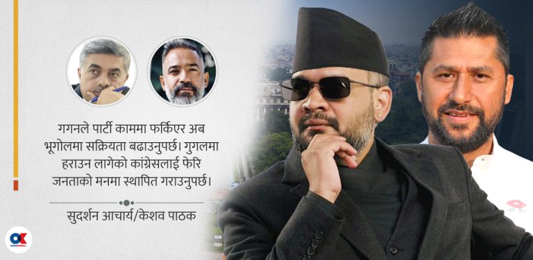 गगनले खनेको राजमार्गमा रास्वपाको सवारी