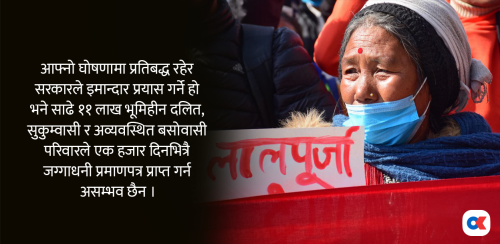 १००० दिन : सुकुम्बासीले लालपुर्जा पाउने डेडलाइन