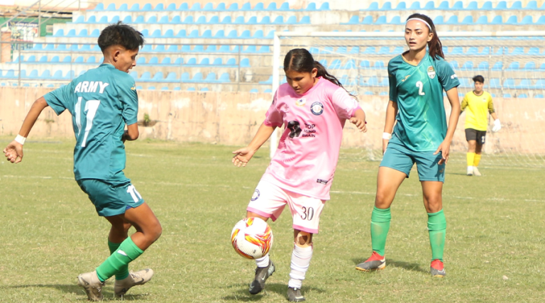 एन्फा महिला लिग : झापा एफसीमाथि आर्मीको फराकिलो जित