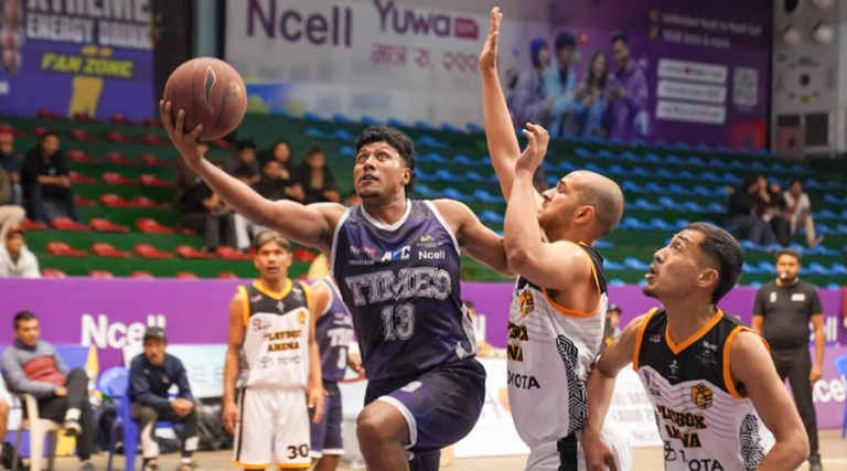 एचजेएनबीएल : टाइम्सको लगातार नवाैं जित