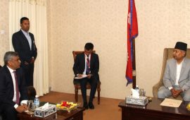 उपराष्ट्रपति यादवसँग बङ्गलादेशका राजदूत रहमानको शिष्टाचार भेट