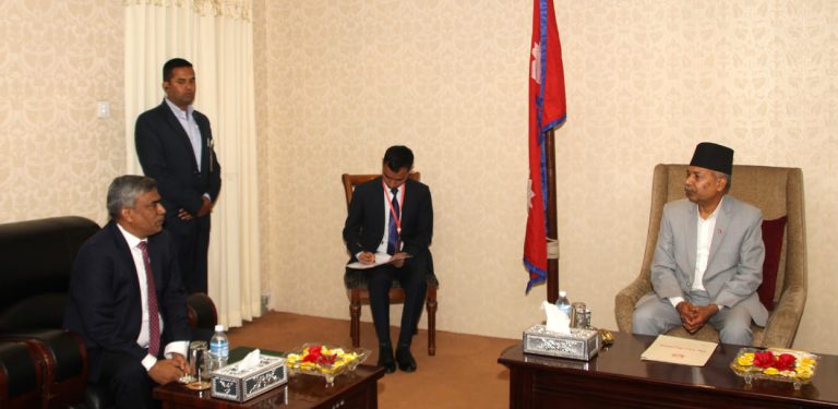 उपराष्ट्रपति यादवसँग बङ्गलादेशका राजदूत रहमानको शिष्टाचार भेट