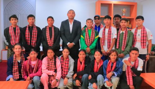 चौथो राष्ट्रिय यू–२० एथ्लेटिक्सका लागि कर्णाली प्रदेशको टोलीलाई बिदाइ