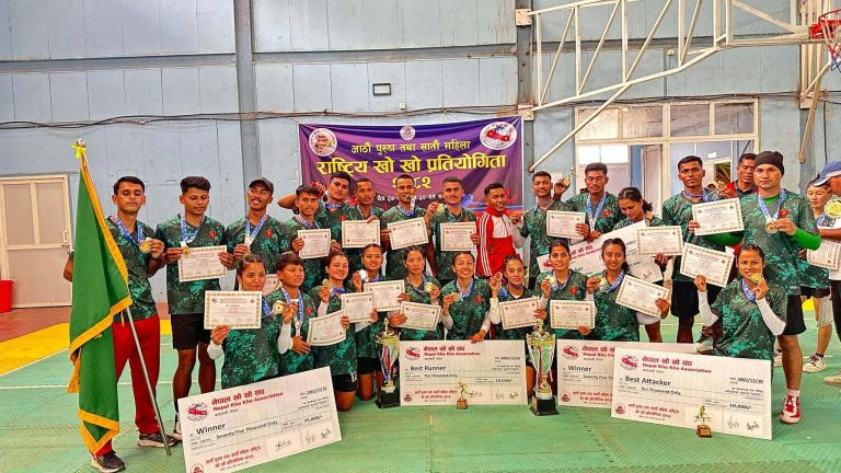 राष्ट्रिय खो खो प्रतियोगिताको उपाधि आर्मीलाई