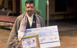 आशिष स्मृति पत्रकारिता पुरस्कार-२०८३ अनलाइनखबरकर्मी सुदीपलाई