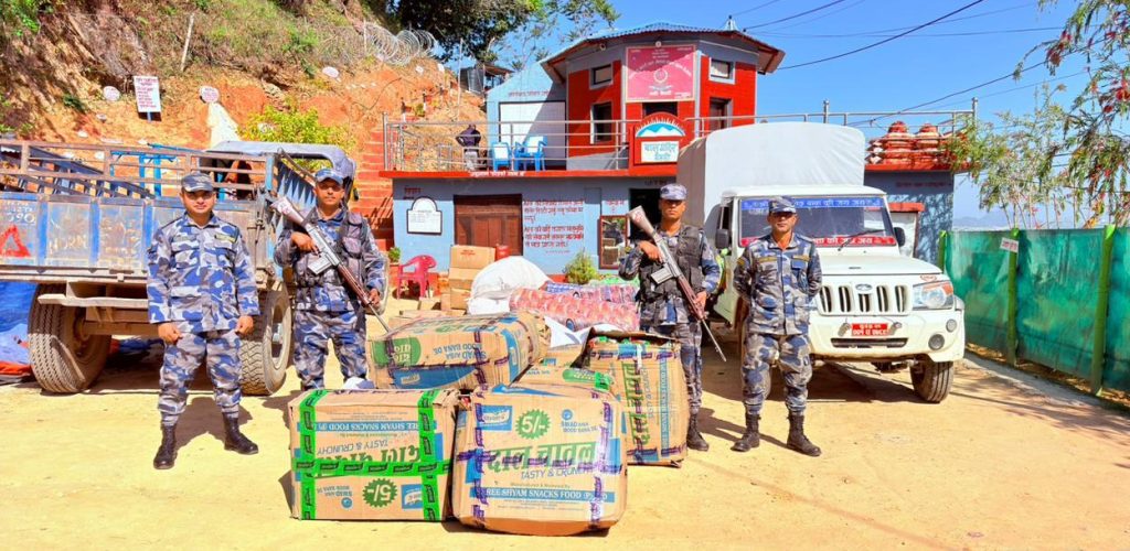 बैतडीमा २१ लाखभन्दा बढी भन्सार छलीका सामान बरामद