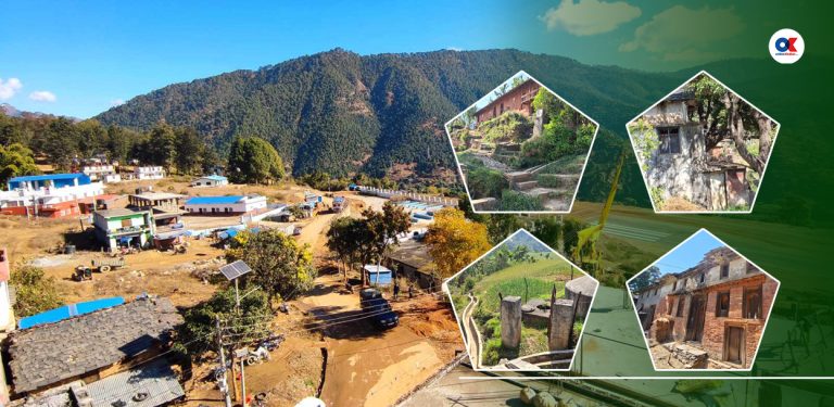 रित्तिँदै नमुना शहर आसपासका गाउँहरू