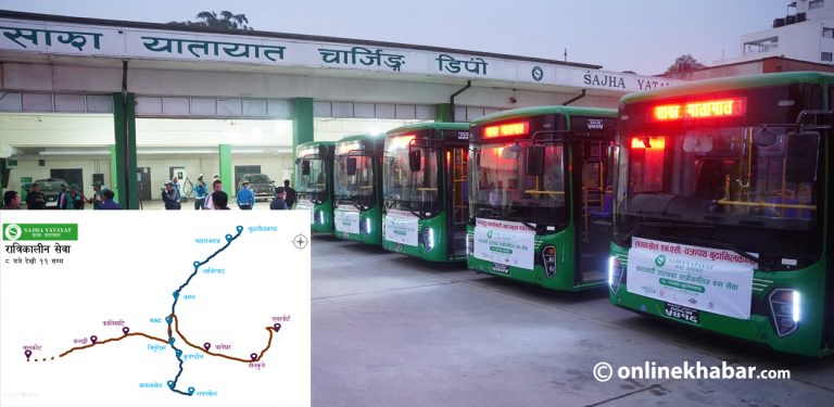 काठमाडौं उपत्यकामा सुरु भयो रात्रिकालीन बस सेवा (तस्वीरहरू)