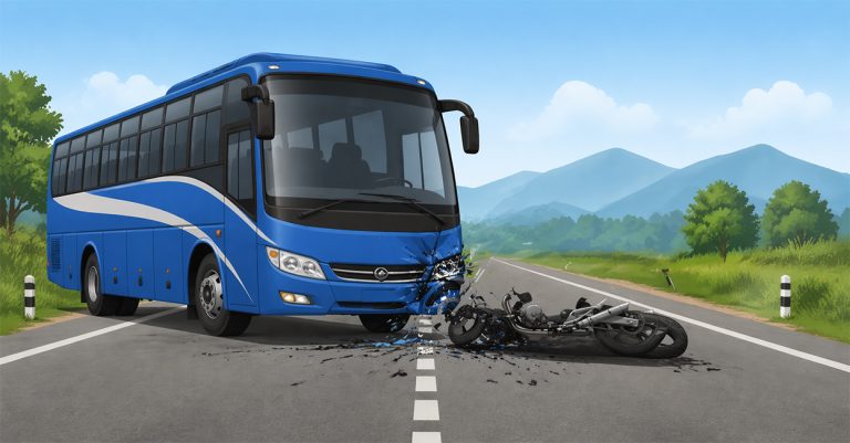 उदयपुरमा बसको ठक्करबाट एकजनाको मृत्यु