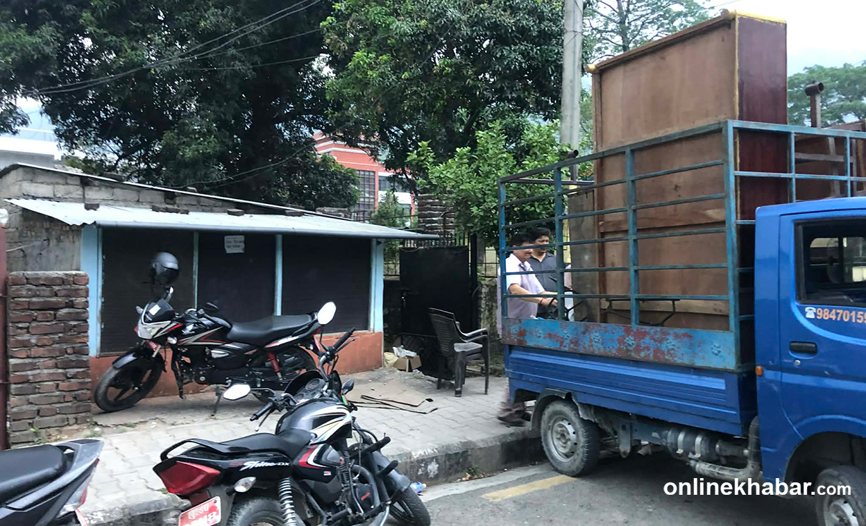 बुटवलमा उच्च अदालत अगाडिको सरकारी जग्गामा बसेको बस्ती हटाउन सुरु