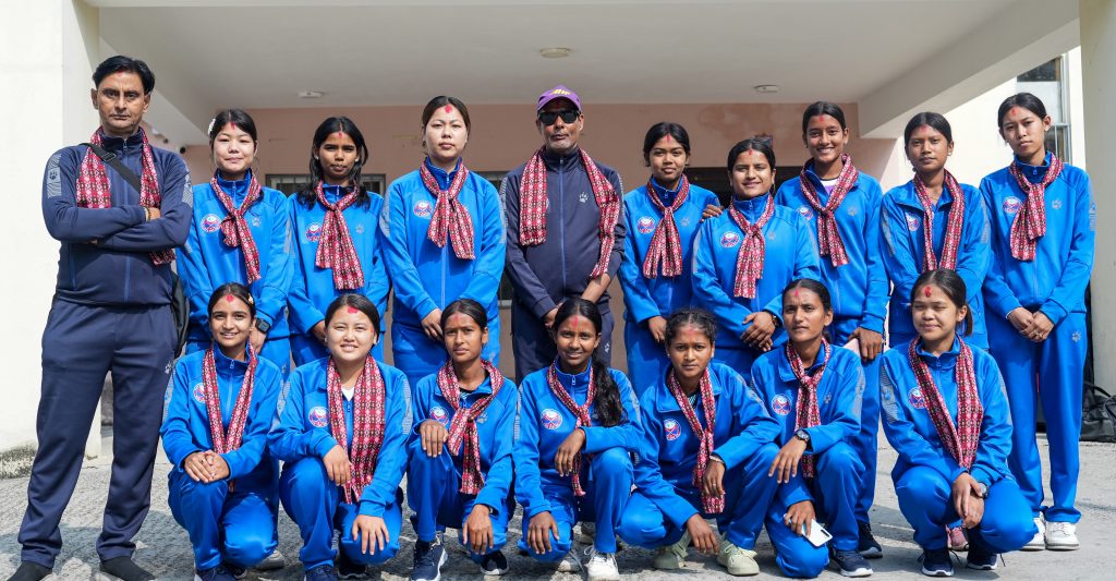 महिला हक्की टोलीको बिदाइ