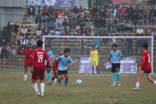 इलाम गोल्डकपमा पथरी ११ को विजयी सुरुवात, आयोजक रेडहर्स पराजित