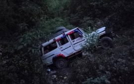 प्युठानमा जिप दुर्घटना हुँदा सात जना घाइते