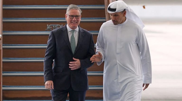 बेलायती प्रधानमन्त्री स्टार्मर युएई भ्रमणमा, मध्यपूर्वमा स्थायी युद्धविराममा जोड