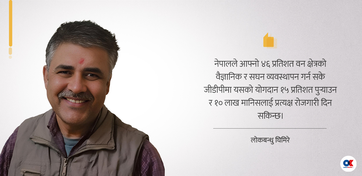 वनको सही व्यवस्थापनले दिन सक्छ १० लाख रोजगारी