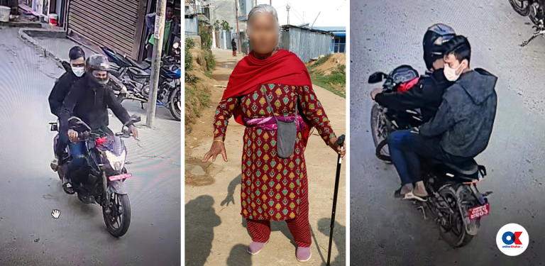 भाडा खोज्ने निहुँमा वृद्धाको रेकी, गरगहना थुतेर मोटरसाइकलमा फरार