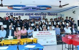 तानसेनमा नमुना संसद् अभ्यास