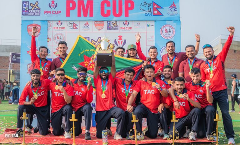 अपराजित रहँदै आर्मीले जित्यो पीएम कपको उपाधि