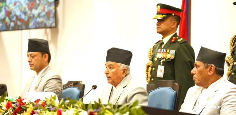 संसद्को संयुक्त बैठकमा राष्ट्रपतिले के भने ? (पूर्णपाठ)