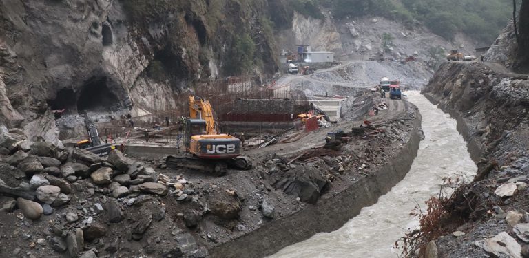 माथिल्लो म्याग्दी जलविद्युत् आयोजनाको काम तीब्र, १३ महिनामा ५० प्रतिशत भौतिक प्रगति