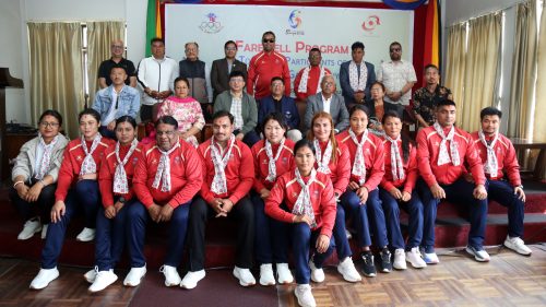 छैटौं एसियन बिच गेम्समा खेल्ने खेलाडीको बिदाइ