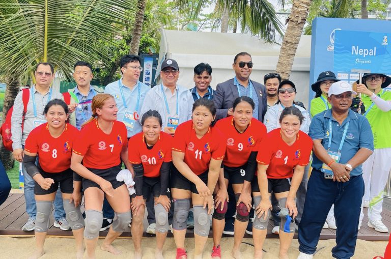छैटौं एसियन बिच गेम्स : महिला कबड्डीमा नेपाल समूह विजेता