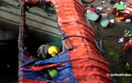 चाबहिलको एक क्याफेमा आगलागी