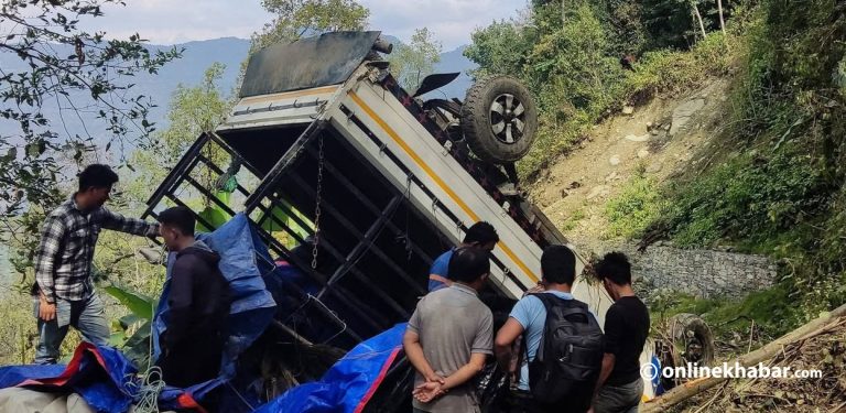 पाँचथरमा पिअकप दुर्घटनामा एक जनाको मृत्यु