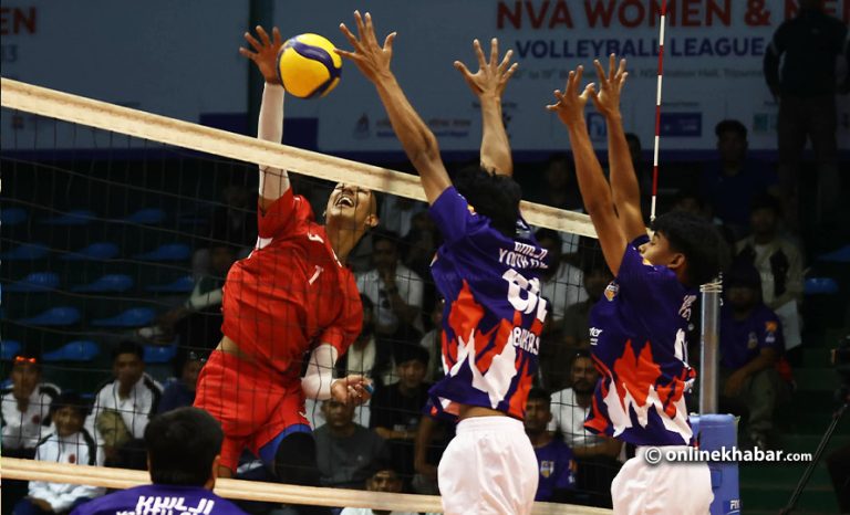 १०औं पीएम कप एनभीए भलिबल लिग : खिल्जी विरुद्ध आर्मीको पुनरागमन जित