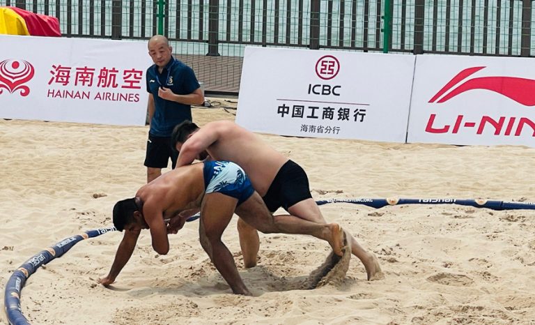 बिच रेस्लिङ : नेपालका तीन खेलाडी नकआउटबाटै बाहिरिए