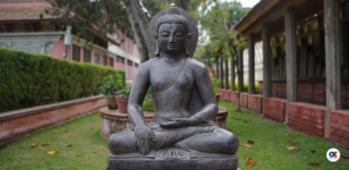 अमेरिकाबाट फिर्ता भएको बुद्धको मूर्ति पुनर्स्थापना (तस्वीरहरू)
