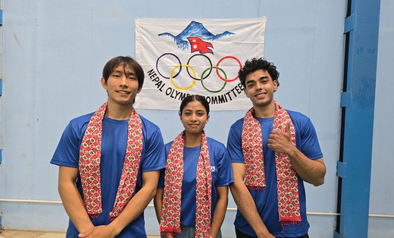 चीन जाने क्लाइम्बिङ स्पोर्ट्स टोलीको बिदाइ