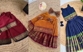 पुरानो साडीबाट छोरीका लागि बनाउन सकिन्छ आकर्षक पहिरन