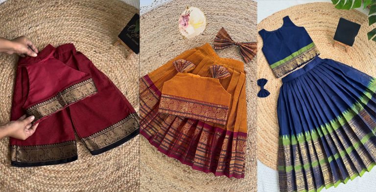 पुरानो साडीबाट छोरीका लागि बनाउन सकिन्छ आकर्षक पहिरन