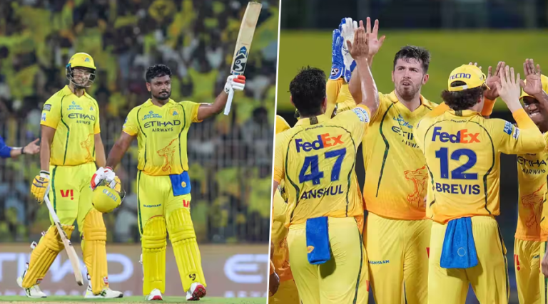 सामसनको शतक, ओभरटनको ४ विकेटमा चेन्नईको पहिलो जित