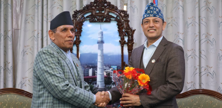 सभामुख र राष्ट्रिय सभाका अध्यक्षबीच भेट