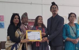 युवा कलाकार डेविड महर्जनलाई शिवा-रागिनी पुरस्कार