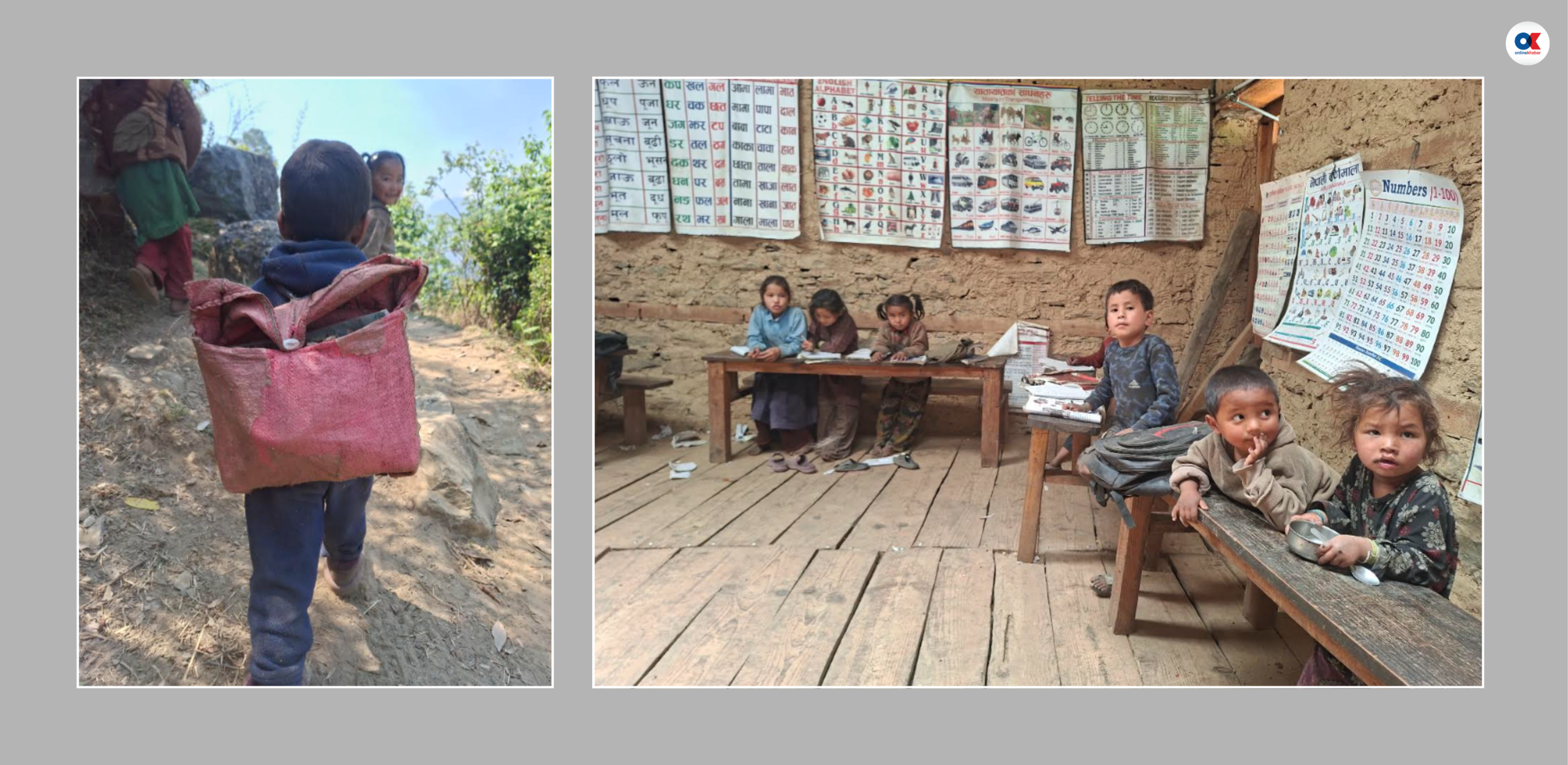 दुर्गमका दु:ख : बोराका झोलामा किताब-कापी