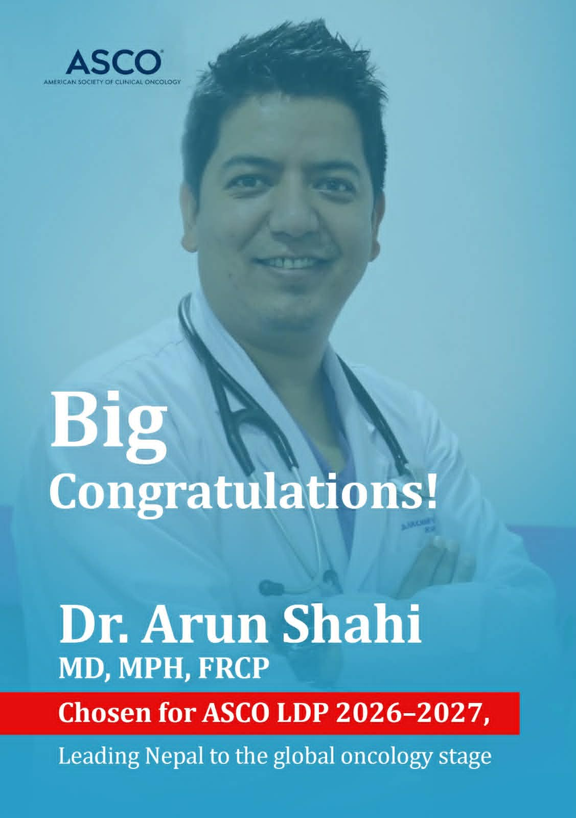 डा. अरूण शाही एस्कोको अन्तर्राष्ट्रिय नेतृत्व विकास कार्यक्रममा छनोट